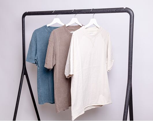 Triko Karl Kani Small Signature Destroyed Tee dark taupe