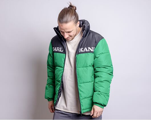 Bunda Karl Kani Retro Block Reversible Puffer Jacket Green/Black/White