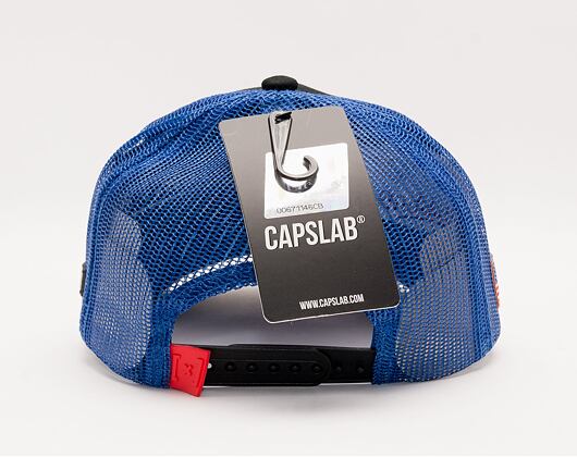 Kšiltovka Capslab NASA A-Frame Trucker CL/NASA/1/NAS4 Black / Royal Blue