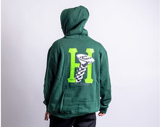 Mikina HUF Hardware Hoodie Forest Green
