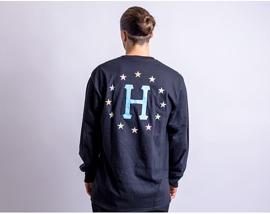 Triko HUF Puff Galaxies Longsleeve Black