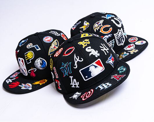 Kšiltovka New Era 59FIFTY MLB All-Over-Patch MLB League Black