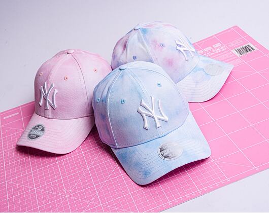 Dámská kšiltovka New Era 9FORTY Womens MLB Pastel Tie Dye New York Yankees Sky / White
