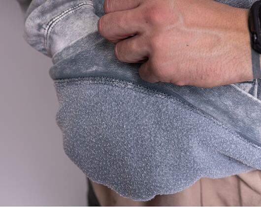 Mikina Rip & Dip X-Nerm Hoodie Charcoal Mineral Wash