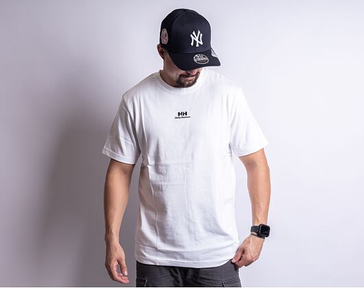 Triko Helly Hansen YU PATCH T-SHIRT 001 WHITE