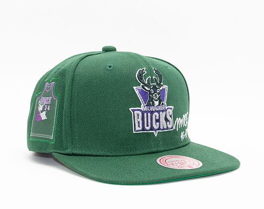 Kšiltovka Mitchell & Ness JERSEY LOVE SNAPBACK HWC MILWAUKEE BUCKS Green