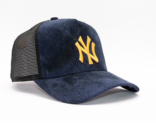 Kšiltovka New Era 9FORTY A-Frame Trucker MLB Tie Dye Cord Trucker New York Yankees Navy