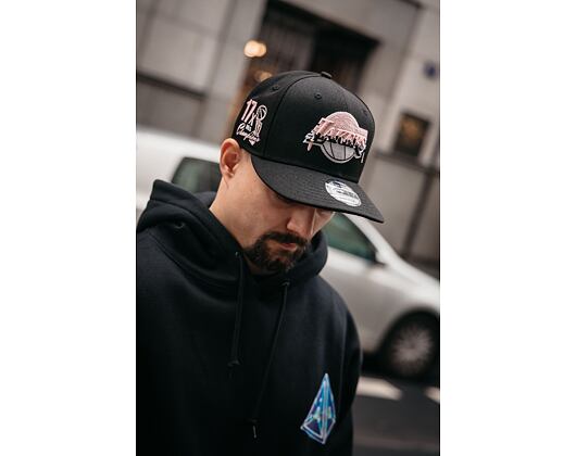 Kšiltovka New Era 9FIFTY NBA Team Drip Los Angeles Lakers Black