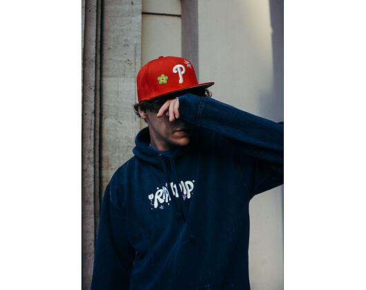 Mikina Rip & Dip Super High Hoodie Navy Mineral Wash