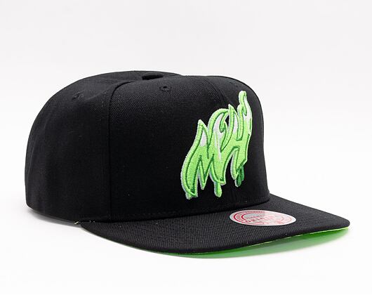 Kšiltovka Mitchell & Ness SLIME DRIP SNAPBACK HWC Miami Heat Black