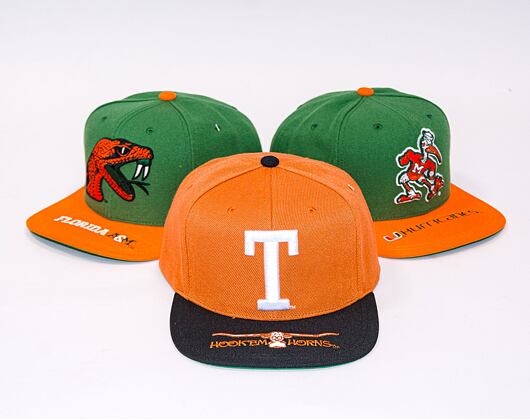 Kšiltovka Mitchell & Ness LOGO BILL SNAPBACK University Of Texas At Austin Orange / Black