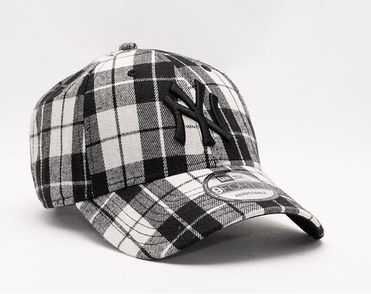 Kšiltovka New Era 9FORTY MLB Plaid  New York Yankees Black