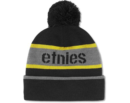 Kulich Etnies Stencil Pom Beanie Yellow / Black