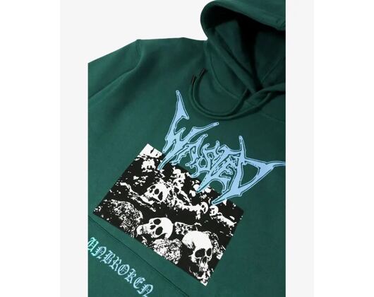 Mikina Wasted Paris Hoodie Unbroken - Pine Green