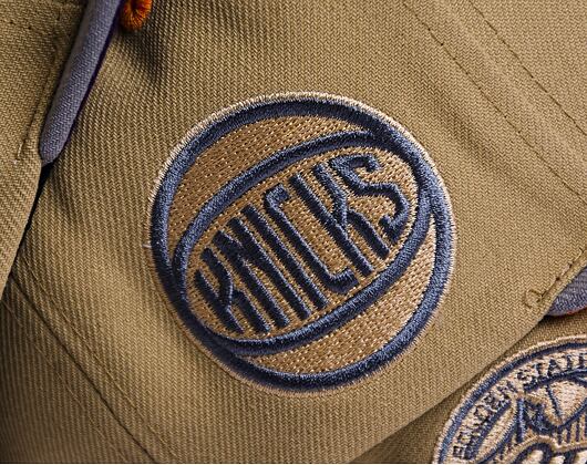 Kšiltovka Mitchell & Ness CLASSIC CANVAS SNAPBACK New York Knicks Tan