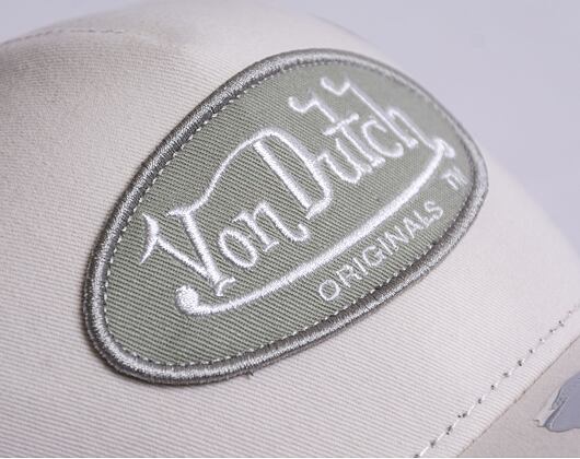 Kšiltovka Von Dutch Boston Trucker Cotton Twill Stone/Grey