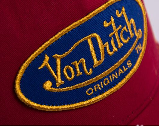 Kšiltovka Von Dutch Boston Trucker Cotton Twill Red/Yellow