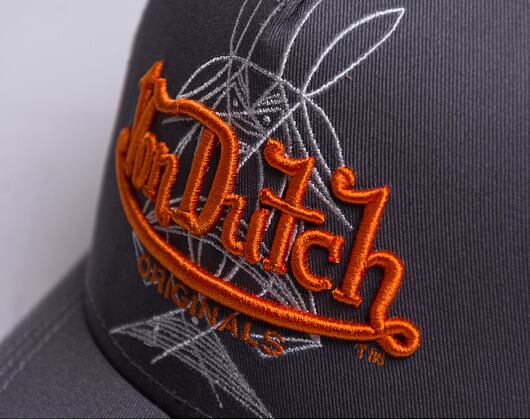 Kšiltovka Von Dutch Dubbo Trucker Cotton Twill Grey/Grey