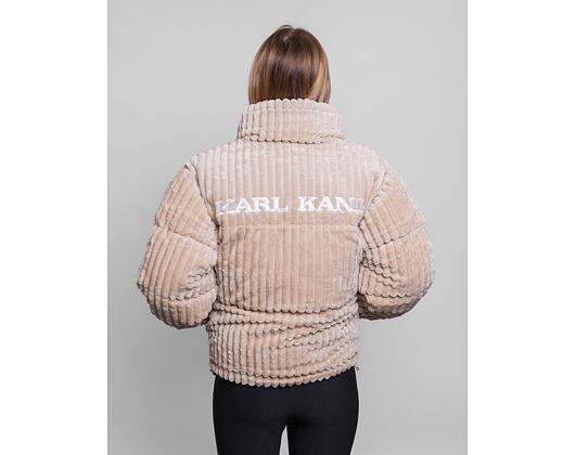 Dámská Bunda Karl Kani OG Fuzzy Corduroy Puffer Jacket off white