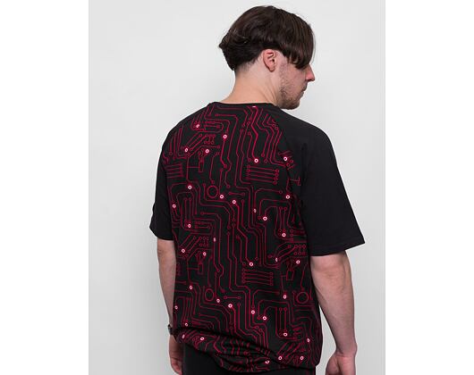Triko New Era Mercedes E-sports Motherboard T-shirt Black