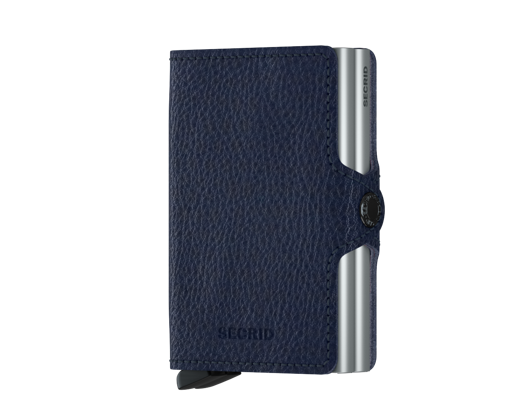 Peněženka Secrid Twinwallet Vegetable Tanned Navy-Silver