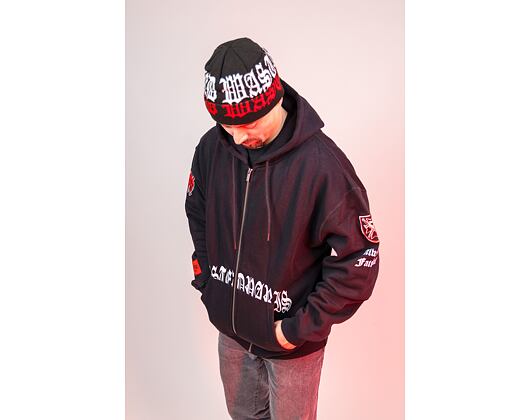 Mikina Wasted Paris Hoodie Zip 10 years - Black