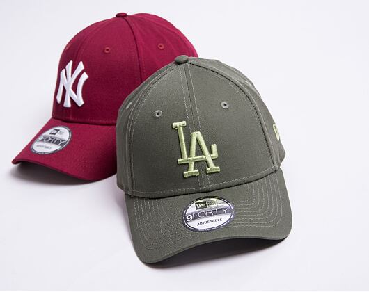Kšiltovka New Era 9FORTY MLB League Essential Los Angeles Dodgers Olive / Leaf Green