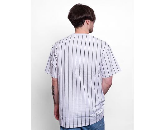 Triko Karl Kani 6030152 Small Signature Pinstripe Tee White/Black