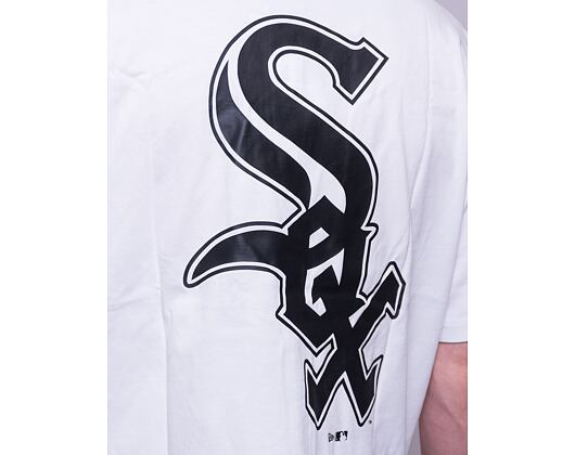 Triko New Era Heritage Back Print Oversized Tee Chicago White Sox Optic White / Black