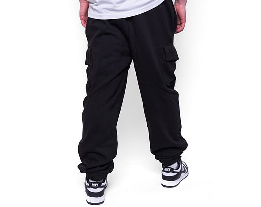 Tepláky New Era Relaxed Cargo Joggers Black / Off White