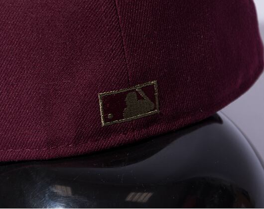 Kšiltovka New Era 59FIFTY MLB WS Sidepatch Trail Mix Oakland Athletics Frosted Burgundy