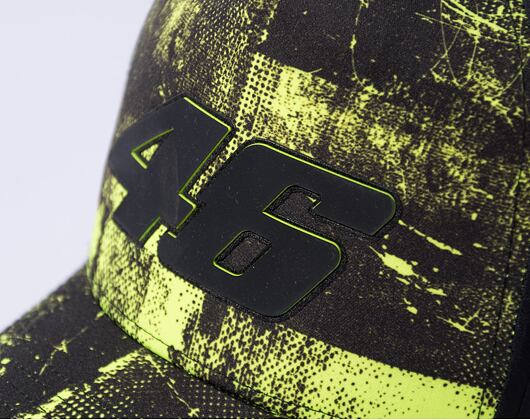 Kšiltovka New Era 9FORTY Aframe All-Over-Print VR46 Black / Upright Yellow