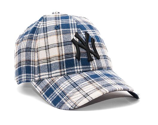 Kšiltovka New Era 9FORTY MLB Plaid Camo New York Yankees Navy