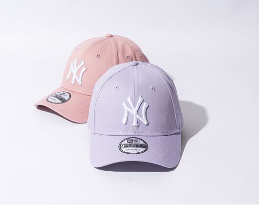 Kšiltovka New Era 9FORTY MLB League Essential New York Yankees - Purple Pastel / White