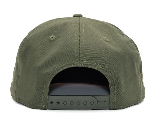 Kšiltovka New Era 9FIFTY MLB Side Patch Los Angeles Dodgers New Olive / Dirty Rose