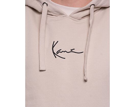 Mikina Karl Kani Small Signature Essential Hoodie light sand