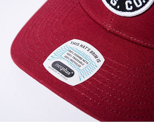 Kšiltovka Brixton Crest X MP Mesh Cap Burgundy