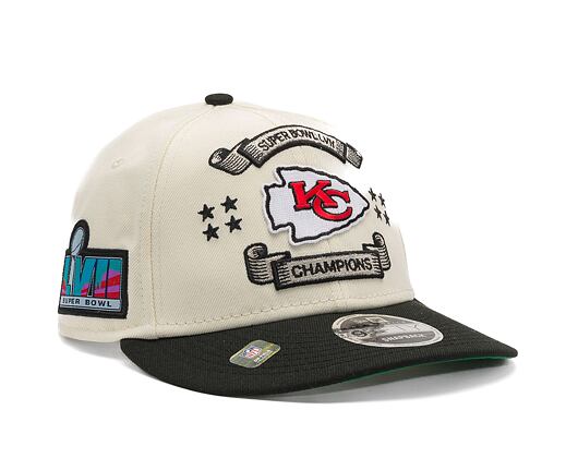 Kšiltovka New Era 9FIFTY Low Profile NFL22 Super Bowl LVII Champions Kansas City Chiefs Off-White