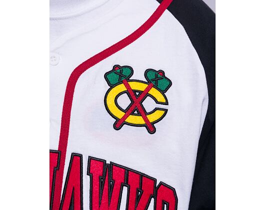 Dres Mitchell & Ness Practice Day Button Front Jersey CHICAGO BLACKHAWKS White