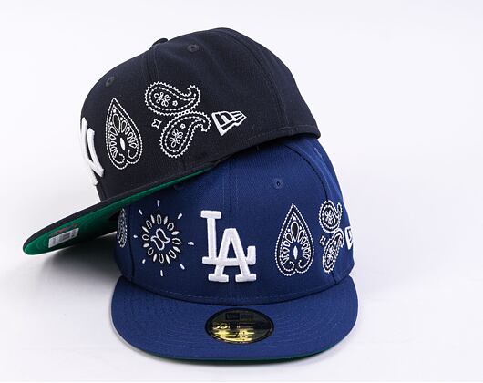 Kšiltovka New Era 59FIFTY MLB All-Over-Paisley Los Angeles Dodgers Team Color / Optic White