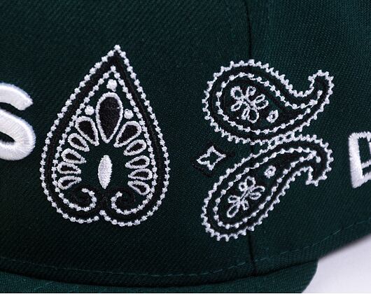 Kšiltovka New Era 59FIFTY MLB All-Over-Paisley Oakland Athletics Team Color / Optic White
