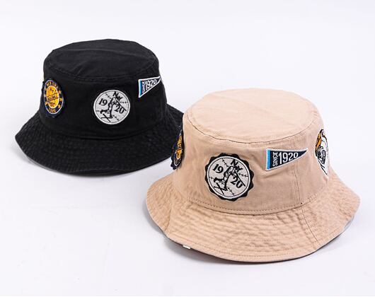 Klobouk New Era Heritage All Over Patch Bucket Oat Milk