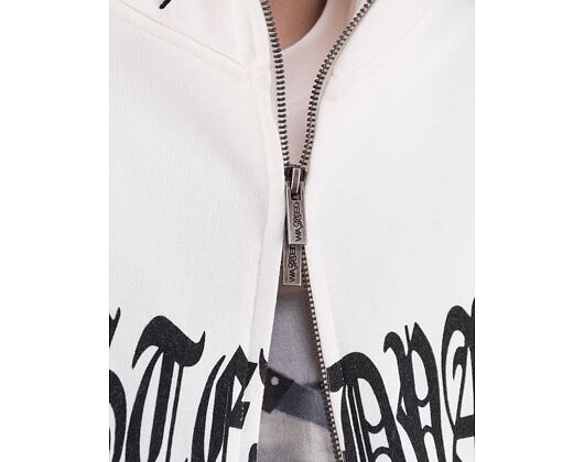 Mikina Wasted Paris Hoodie Full Zip Sick White