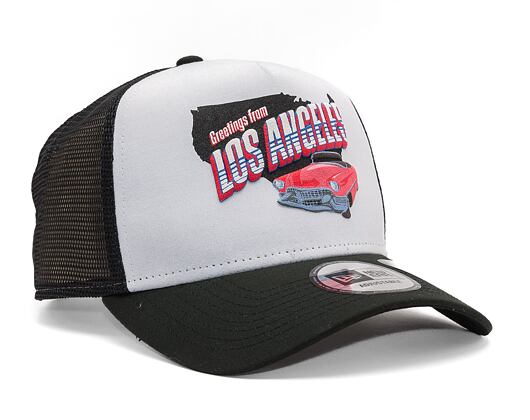 Kšiltovka New Era 9FORTY A-Frame Trucker US State Wordmark Black