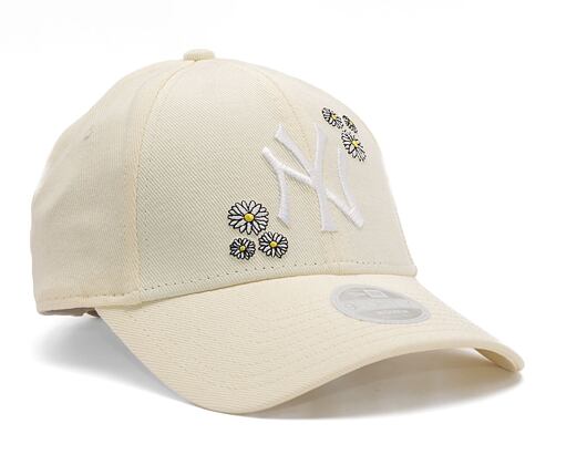 Dámská kšiltovka New Era 9FORTY Womens MLB Denim Daisy New York Yankees Stone / Optic White
