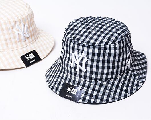 Dámský klobouk New Era MLB Womens Gingham Tapered Bucket New York Yankees Black