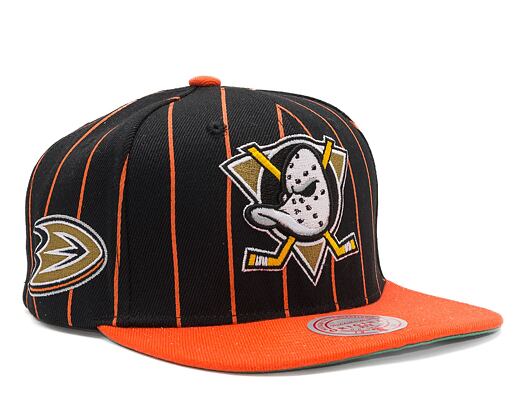 Kšiltovka Mitchell & Ness NHL TEAM PIN SNAPBACK DUCKS Black