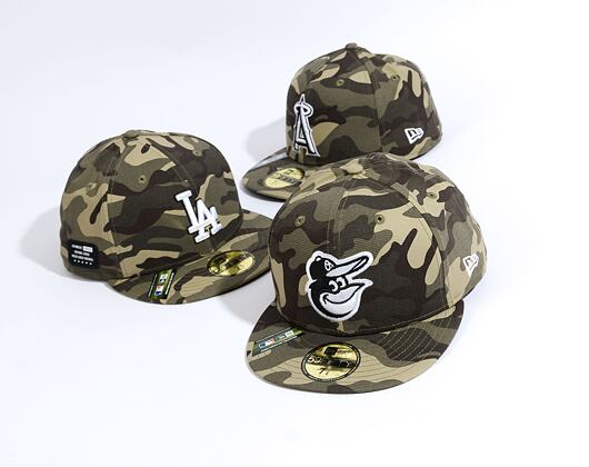 Kšiltovka New Era 59FIFTY MLB "Armed Forces" Baltimore Orioles Camo