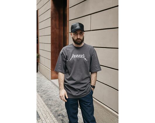 Triko Karl Kani Small Signature Kaniverse Destroyed Tee Anthracite