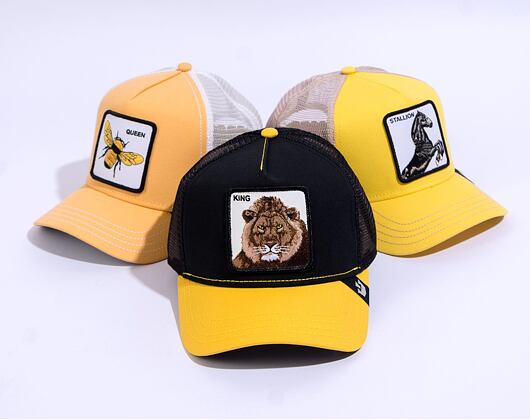 Kšiltovka Goorin - The King Lion Trucker - Gold